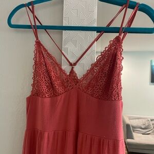 VS Lace Trim Coral Sleepwear Lounge